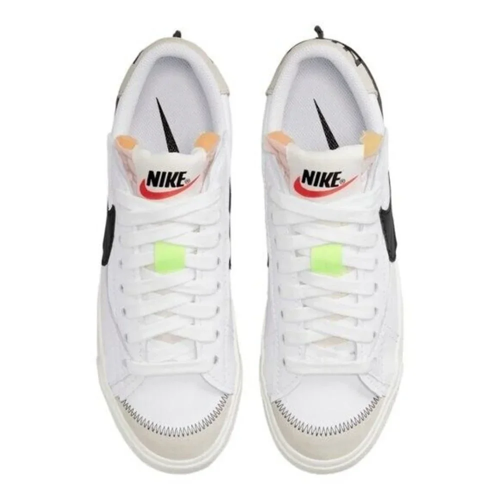Nike Blazer Low 77 Jumbo Shoes Sneakers DN2158-101 White / Black Men's - Picture 4 of 15
